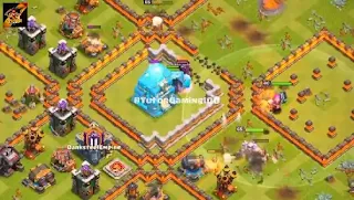 Royal Ghost and PEKKAs destroying a base
